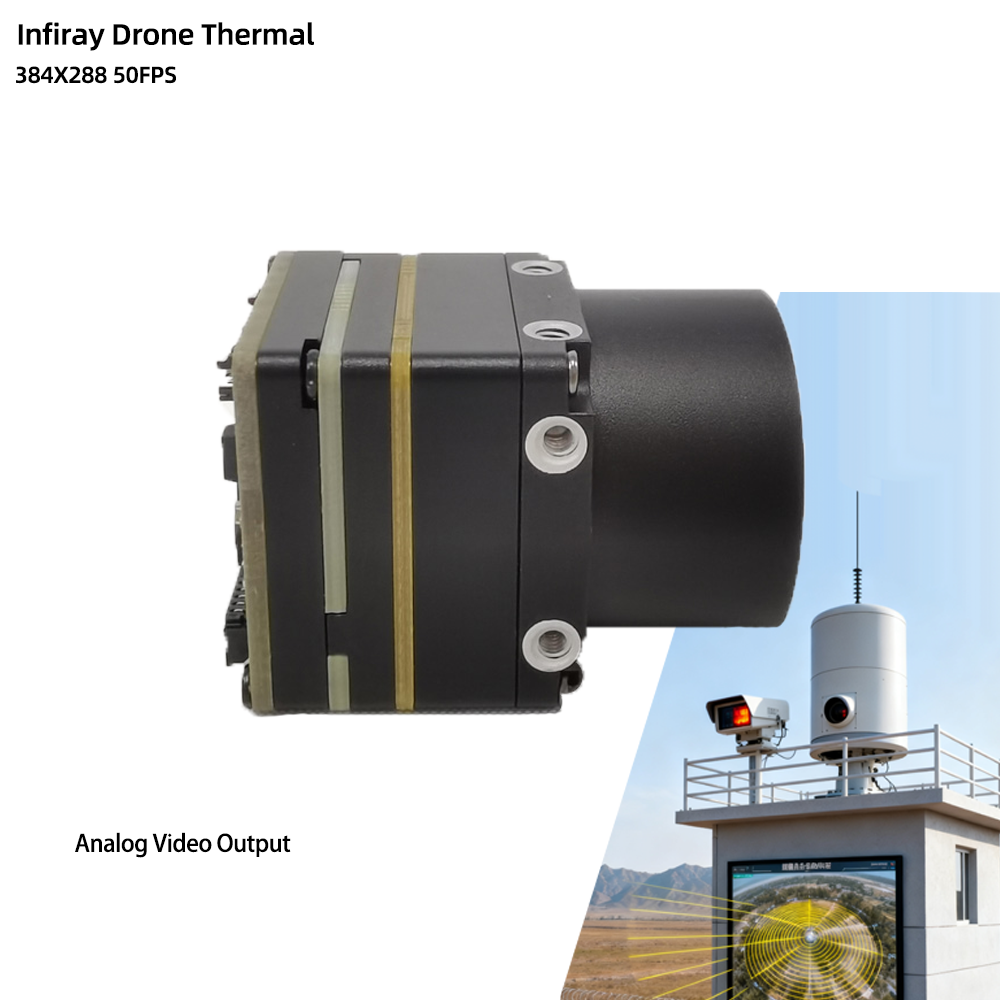 Drone Thermal Imaging - โมดูลกล้องอินฟราเรด Iray กล้องถ่ายภาพความร้อน 60Hz ความละเอียด 384x288