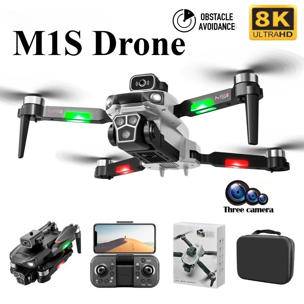 Drone Multispectral - โดรน M1S 8K ระดับมืออาชีพ กล้องสามตัว ระบบหลบหลีกสิ่งกีดขวาง