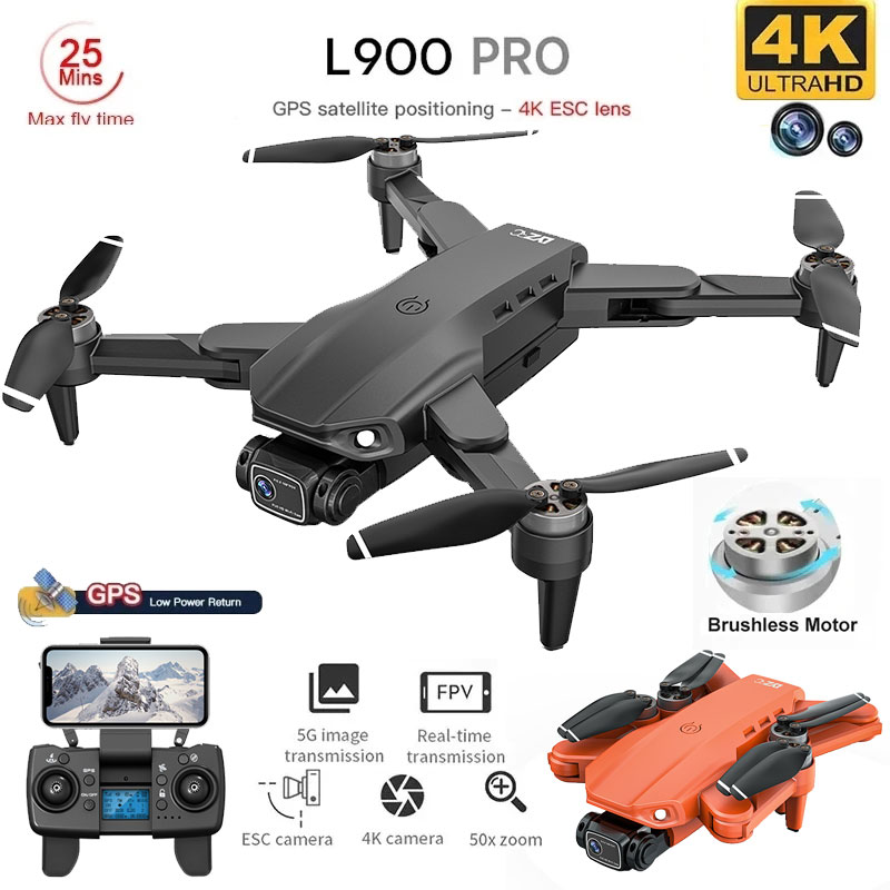 Drone Multispectral - โดรน4K L900โปร GPS โดรน4K กล้อง HD