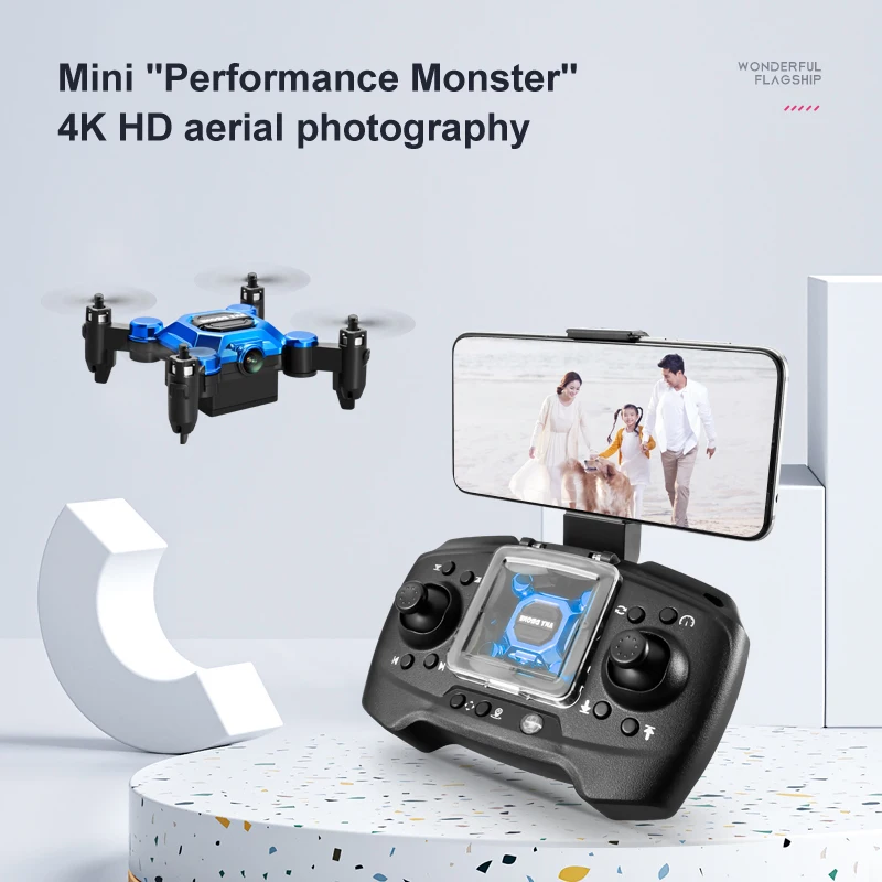 Drone Video Production - โดรน K04 มินิ พับเก็บได้ โดรนถ่ายภาพทางอากาศความละเอียดสูง 4k