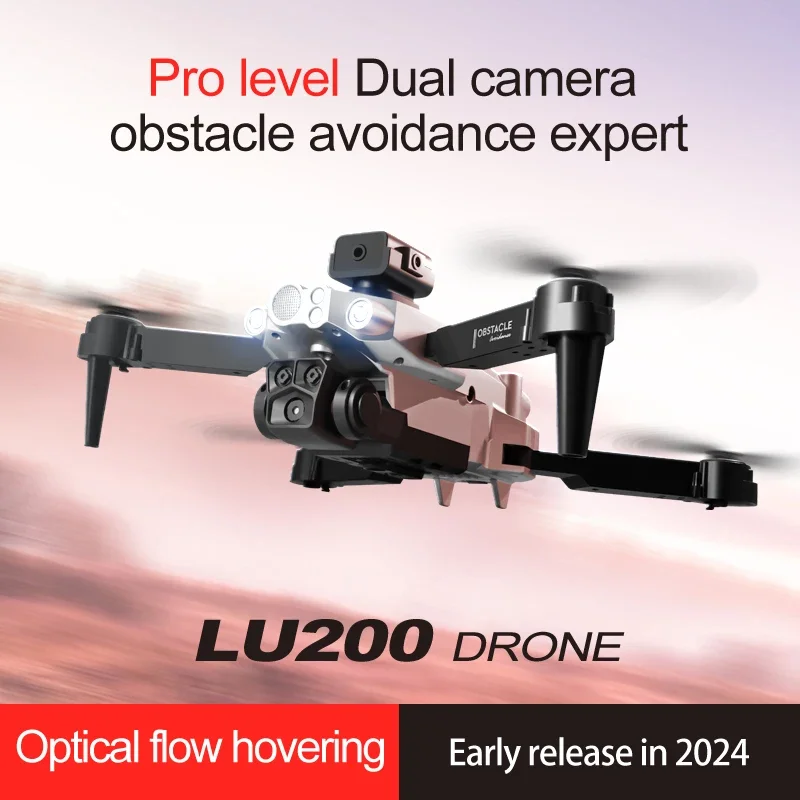 Drone Mapping - โดรน LU200 8K GPS กล้องสามตัว พร้อมระบบหลบหลีกสิ่งกีดขวางรอบทิศทาง,