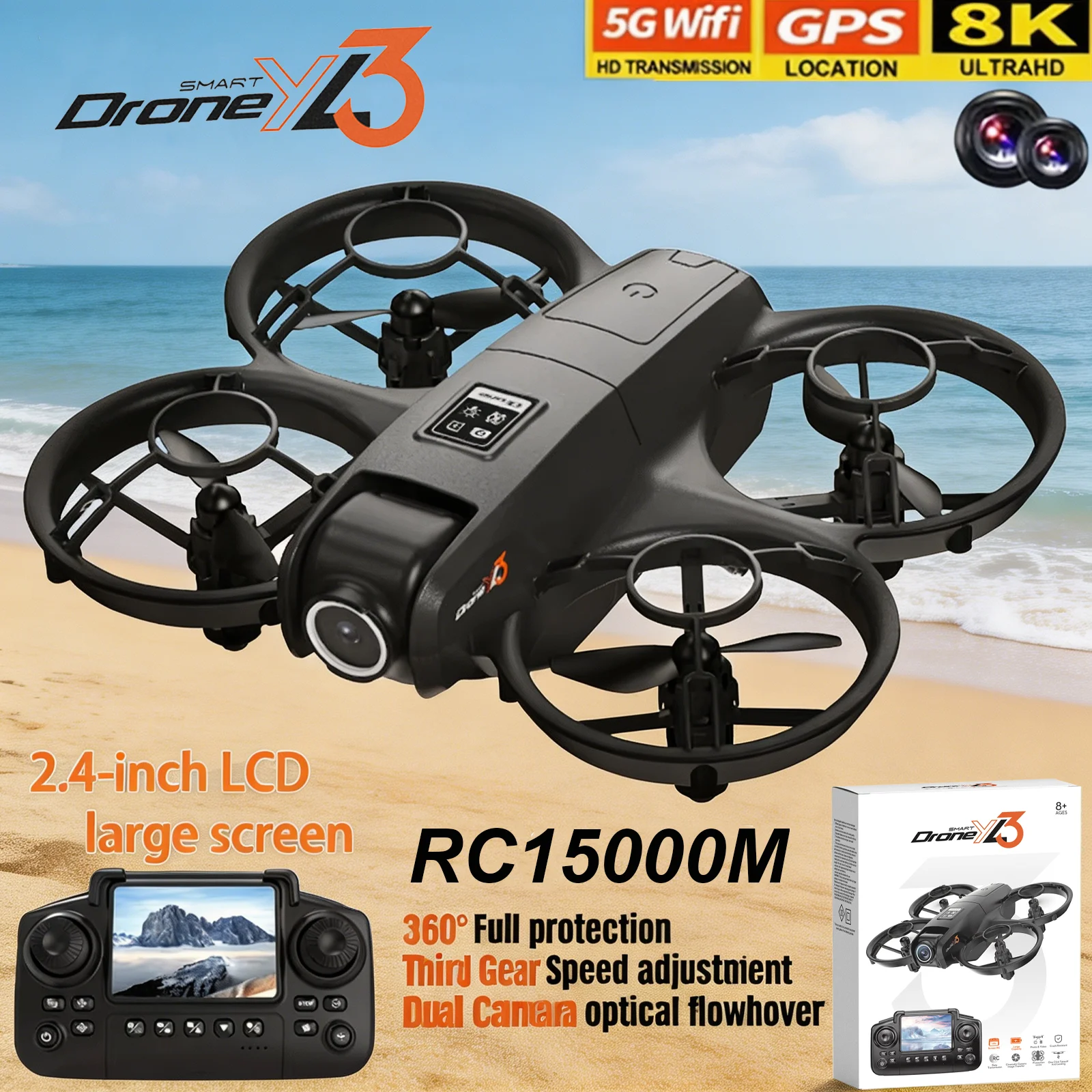 Drone Multispectral - โดรน YL3 RC รุ่นใหม่ 8K 1080P