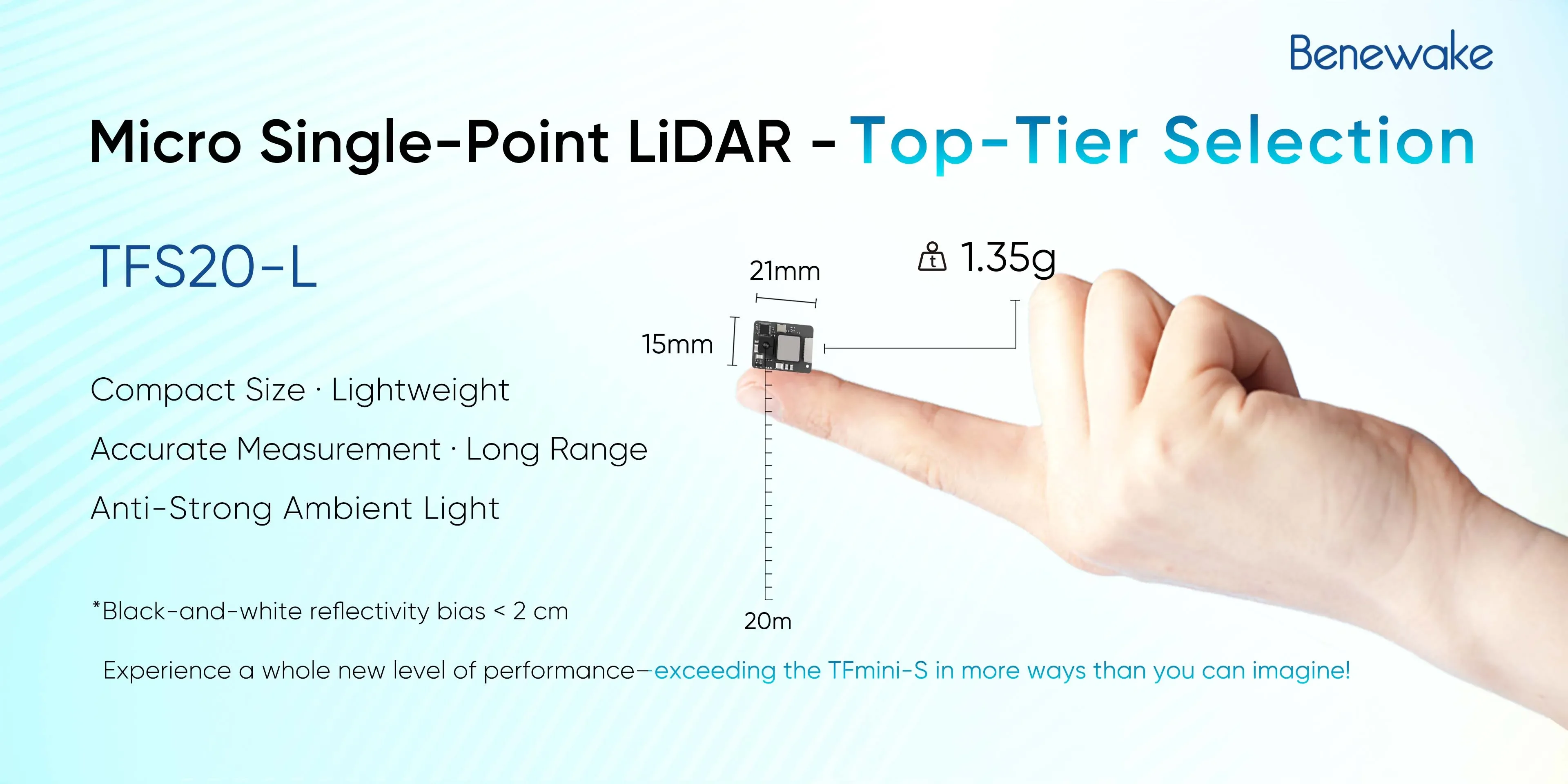 โมดูลเซ็นเซอร์ไมโคร LiDAR Bene - Drone Lidar บทวิจารณ์และราคา