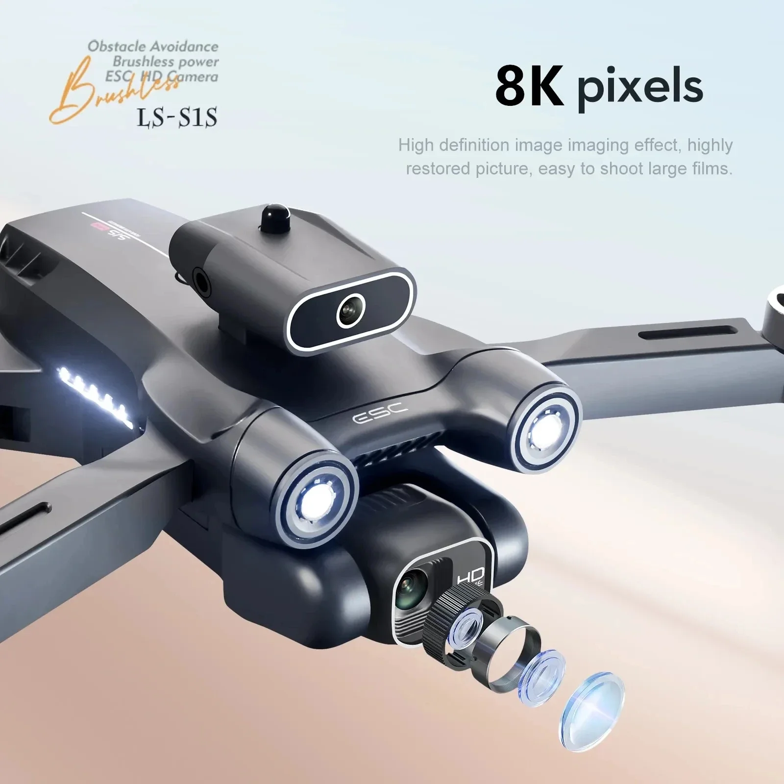 โดรนติด GPS 5G S1S ใหม่กล้องโด - Drone Multispectral บทวิจารณ์และราคา