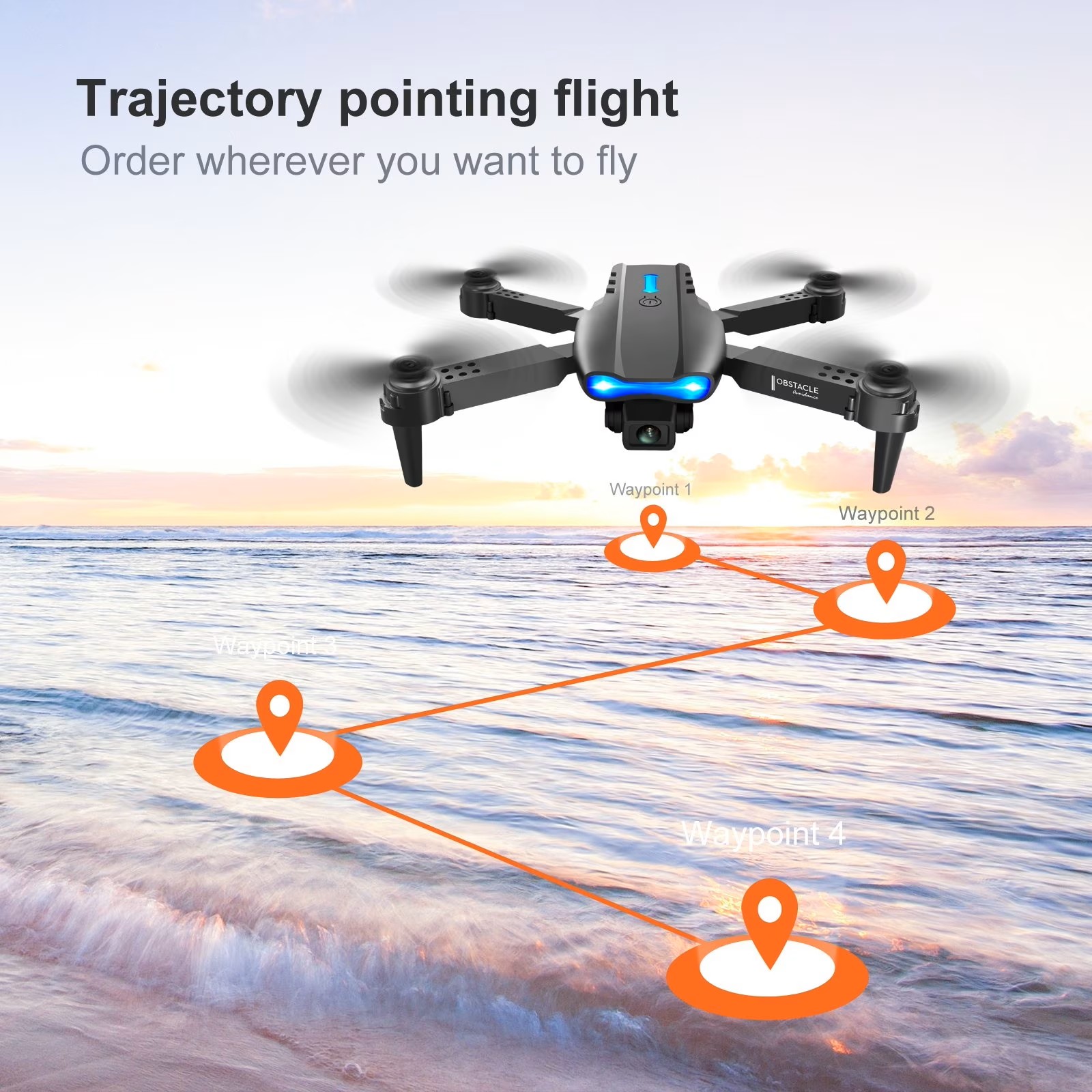 โดรนพับได้รุ่น E88PRO MAX ปี 2 - Drone Cinematic บทวิจารณ์และราคา
