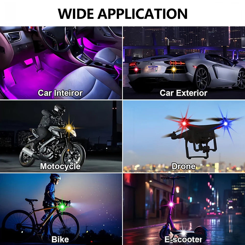 1-8 ชิ้น ไฟเตือนแบบชาร์จ USB ก - Drone Lidar บทวิจารณ์และราคา