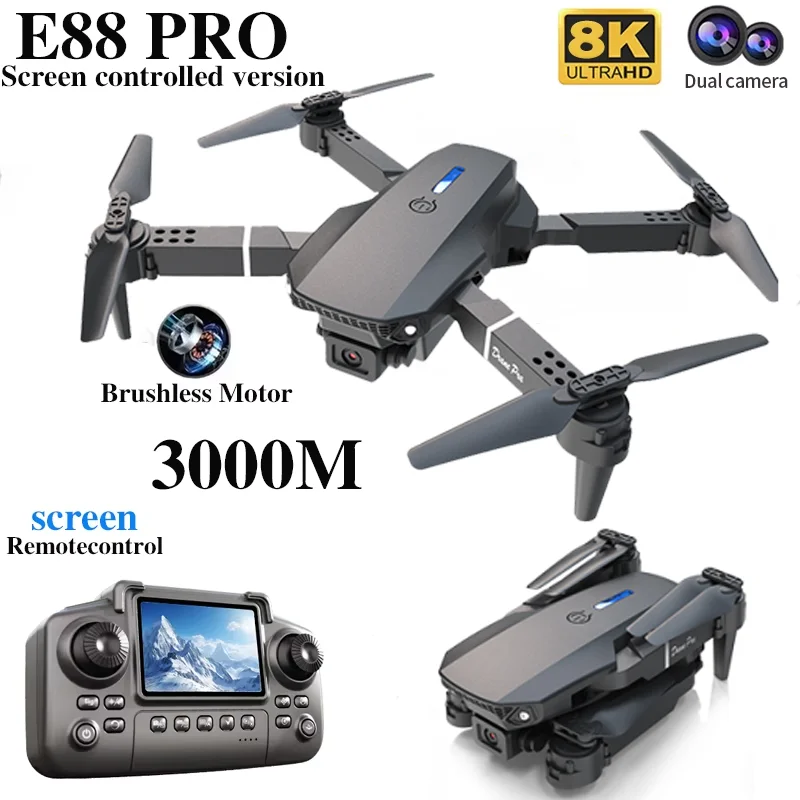 Professional E88 PRO Drone หน้ - Drone Lidar บทวิจารณ์และราคา