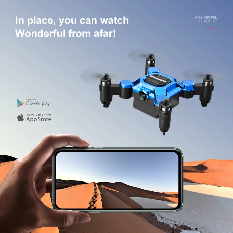 โดรน K04 มินิ พับเก็บได้ โดรนถ - Drone Video Production บทวิจารณ์และราคา