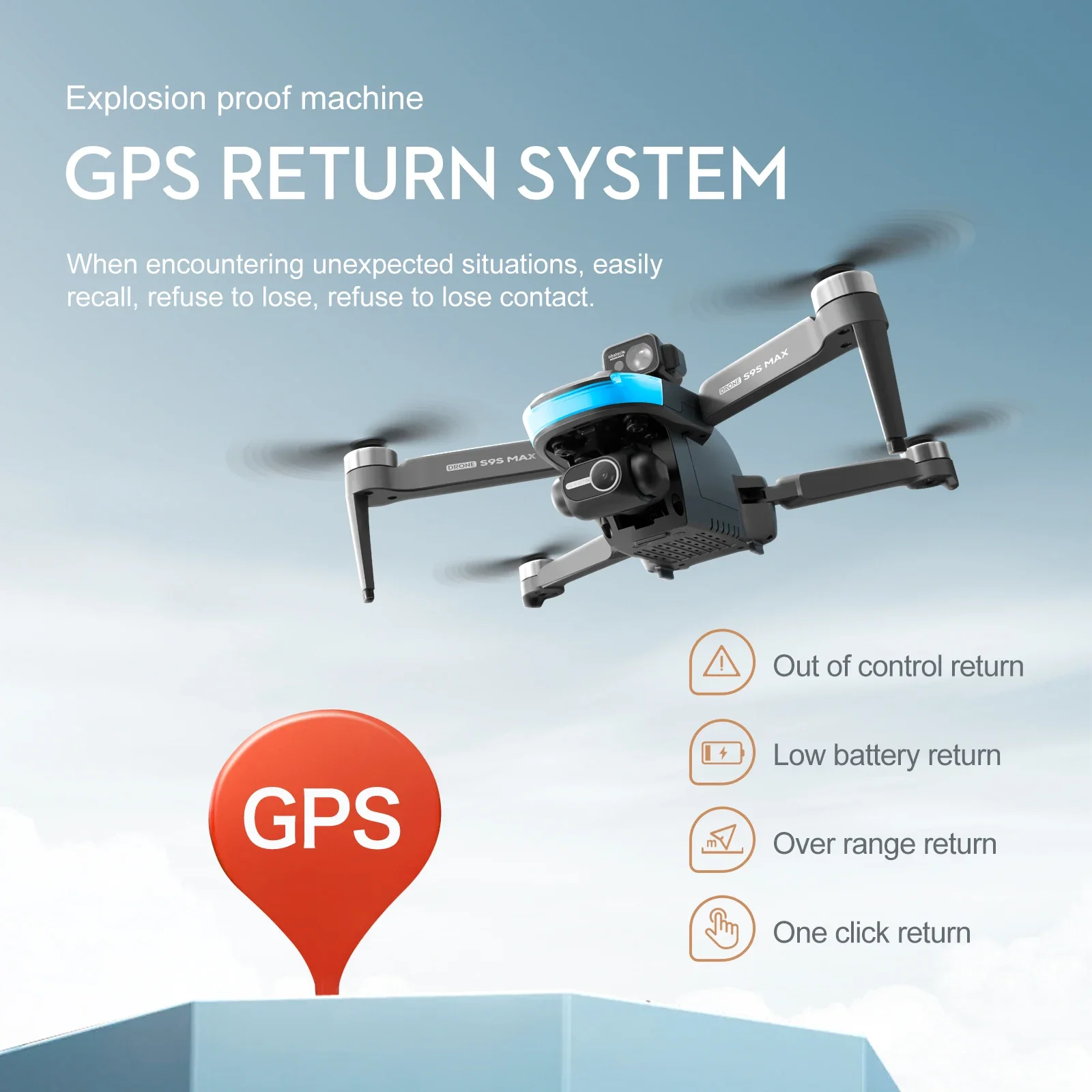 ใหม่S9S MAX MINI Drone 4K 2 แก - Drone Video Production บทวิจารณ์และราคา