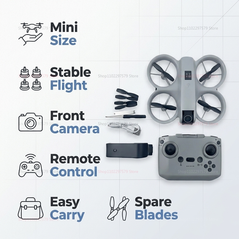 มินิโดรนพร้อมกล้อง 8K HD FPV โ - Drone Video Production บทวิจารณ์และราคา