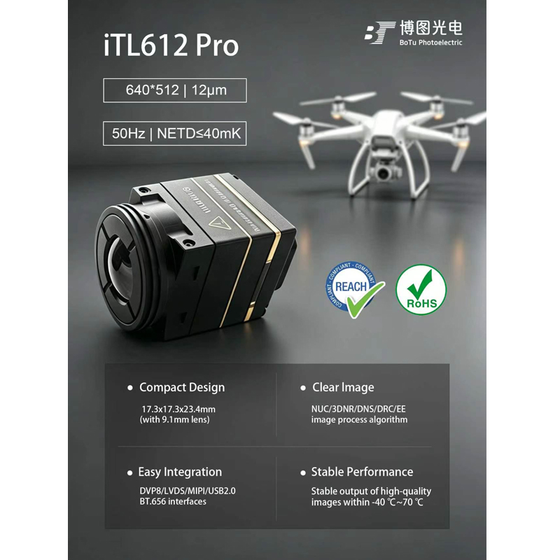 Itl612 CVBS มินิ 640*512 ความย - Drone Thermal Imaging บทวิจารณ์และราคา