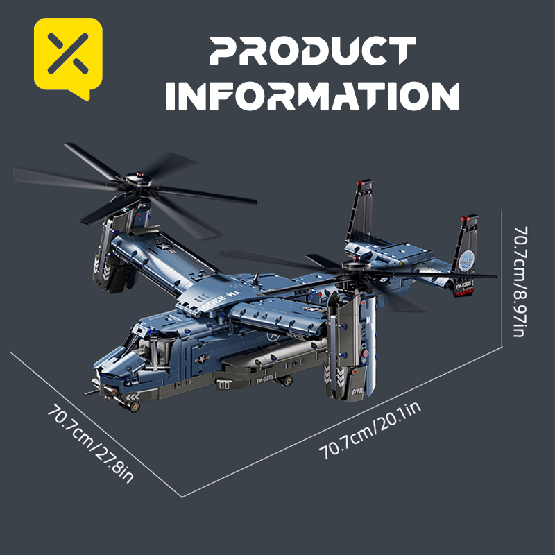 ชุดตัวต่อเครื่องบินวี-22 ออสเพ - Jjrc Drone X12 บทวิจารณ์และราคา