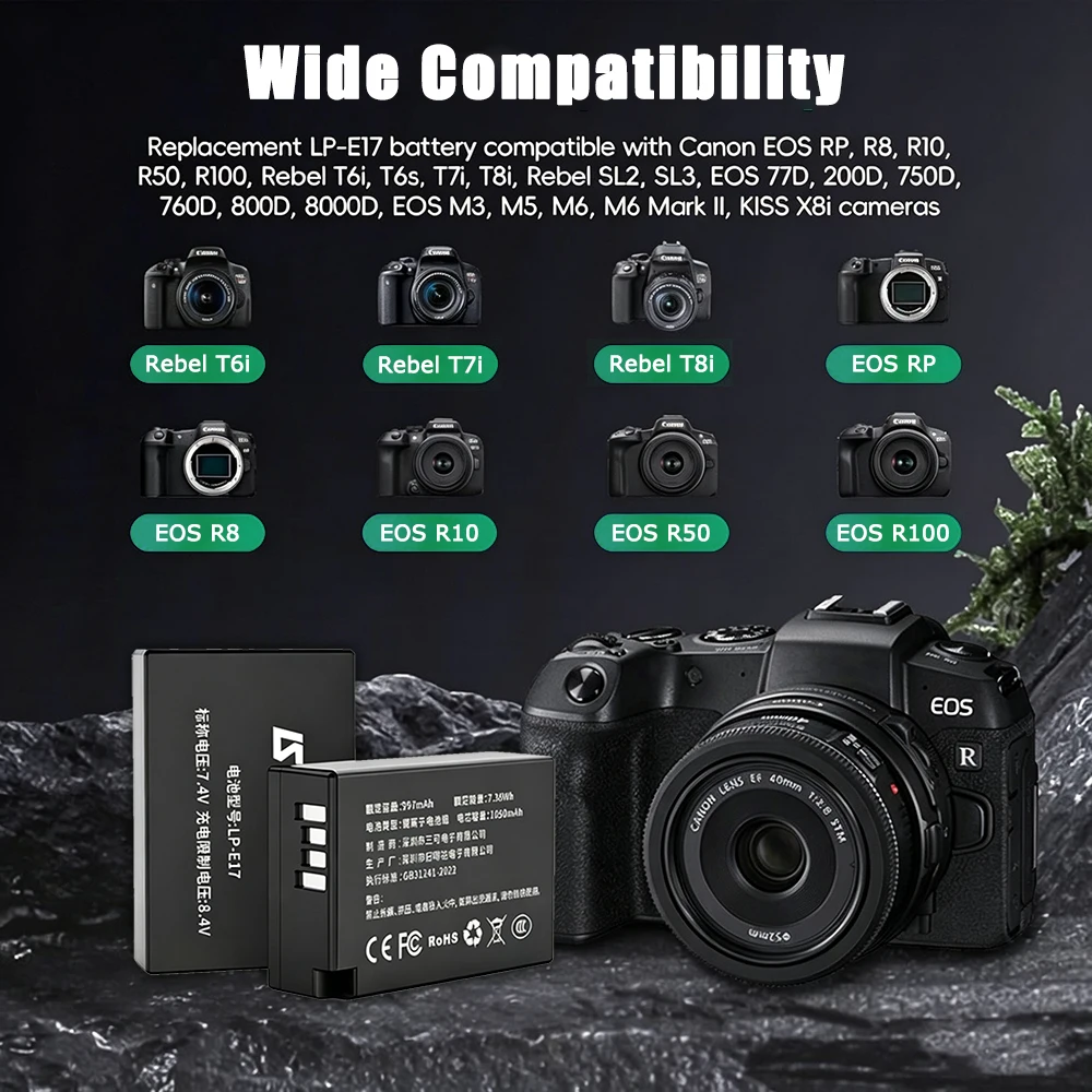 แบตเตอรี่ LP-E17 สำหรับกล้อง C - Canon Camera Eos R8 บทวิจารณ์และราคา